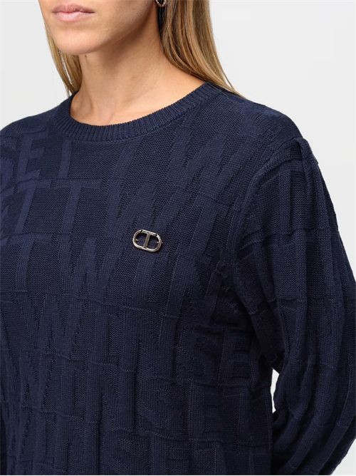 maglione donna blu TWINSET | TP3601/00384